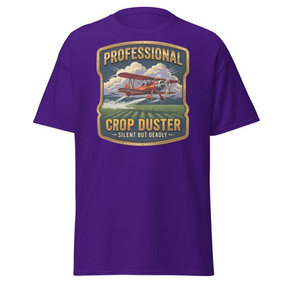 Professional Crop Duster Silent But Deadly T-Shirt - Purple - TeeRipple