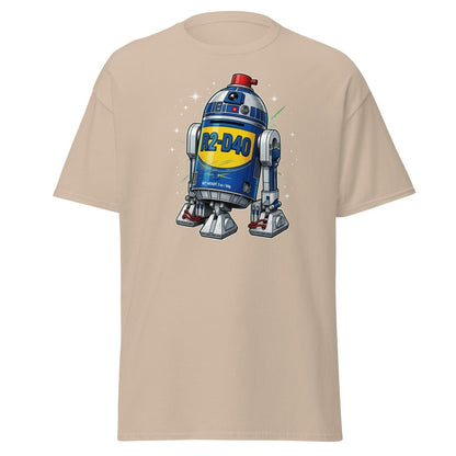 R2-D40 WD-40 Parody T-Shirt – Funny Star Wars Tee - Sand - TeeRipple