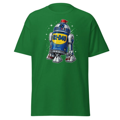 R2-D40 WD-40 Parody T-Shirt – Funny Star Wars Tee - Turf Green - TeeRipple