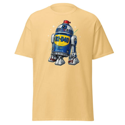 R2-D40 WD-40 Parody T-Shirt – Funny Star Wars Tee - Yellow Haze - TeeRipple