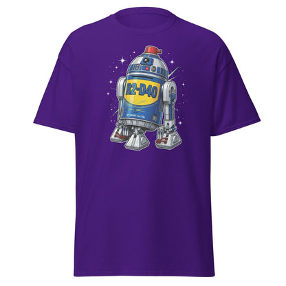 R2-D40 WD-40 Parody T-Shirt – Funny Star Wars Tee - Purple - TeeRipple