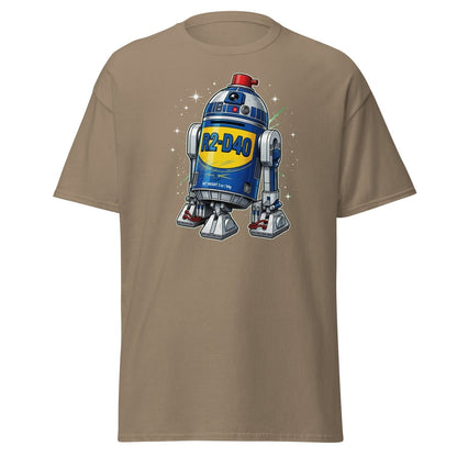 R2-D40 WD-40 Parody T-Shirt – Funny Star Wars Tee - Brown Savana - TeeRipple