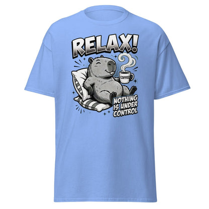 Relax! Nothing Is Under Control Beaver T-Shirt - Carolina Blue - TeeRipple