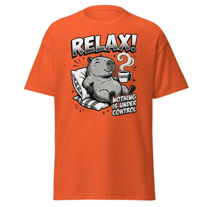 Relax! Nothing Is Under Control Beaver T-Shirt - Orange - TeeRipple