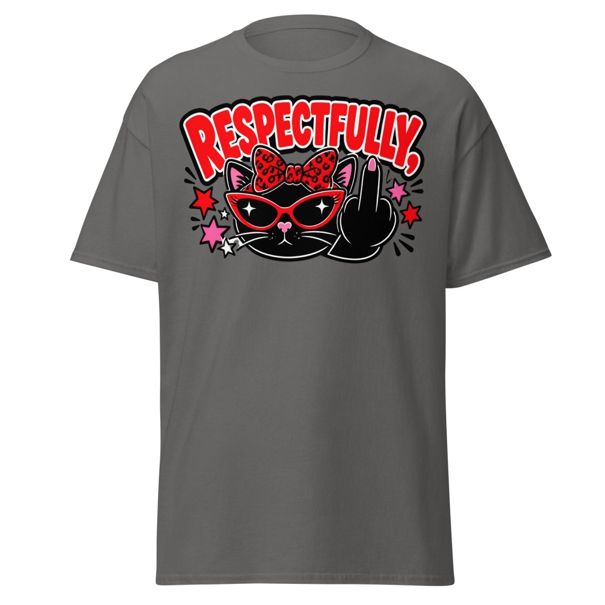 Respectfully Funny Sassy Comic Tee - Charcoal - TeeRipple
