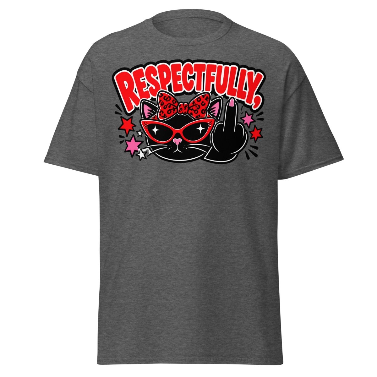 Respectfully Funny Sassy Comic Tee - Dark Heather - TeeRipple