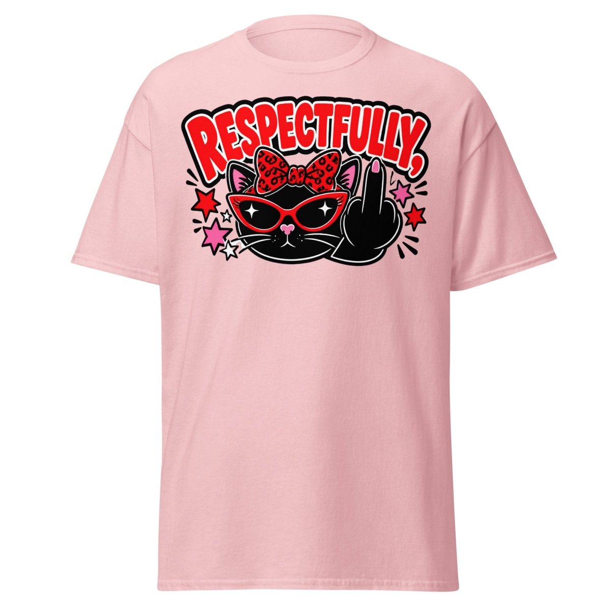 Respectfully Funny Sassy Comic Tee - Light Pink - TeeRipple