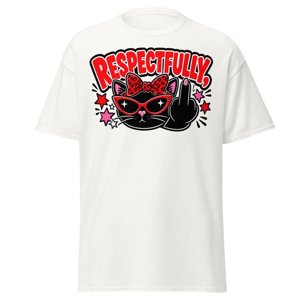 Respectfully Funny Sassy Comic Tee - White - TeeRipple