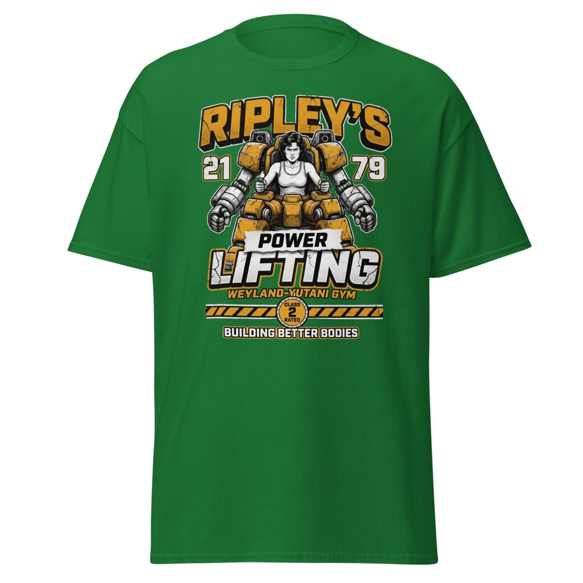 Ripley's Power Lifting Weyland - Yutani Gym T-Shirt - Turf Green - TeeRipple