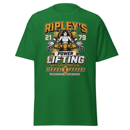 Ripley's Power Lifting Weyland - Yutani Gym T-Shirt - Turf Green - TeeRipple