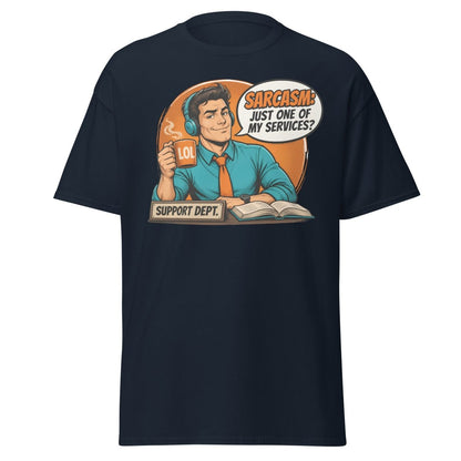 Sarcasm Just One of My Services Tee - Navy - TeeRipple