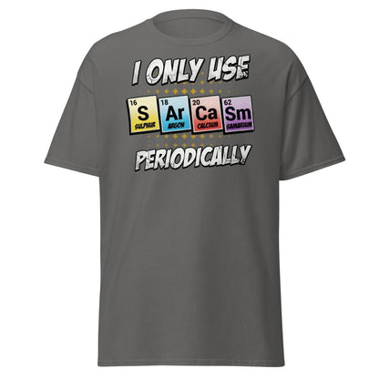 Sarcasm Periodic Table T-Shirt - Funny Science Humor Tee - Charcoal - TeeRipple