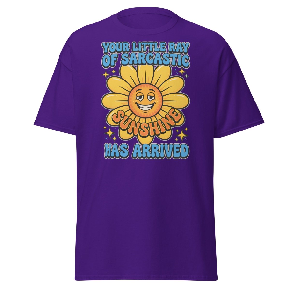 Sarcastic Sunshine T-Shirt - Funny Ray of Sarcastic Sunshine Tee - Purple - TeeRipple
