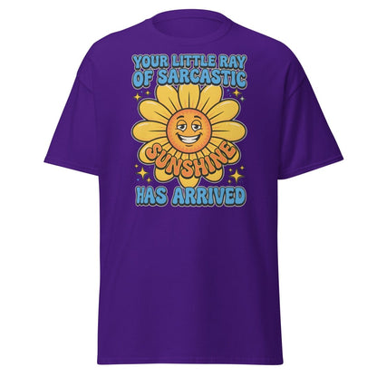 Sarcastic Sunshine T-Shirt - Funny Ray of Sarcastic Sunshine Tee - Purple - TeeRipple