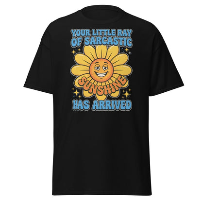 Sarcastic Sunshine T-Shirt - Funny Ray of Sarcastic Sunshine Tee - Black - TeeRipple