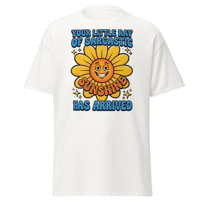 Sarcastic Sunshine T-Shirt - Funny Ray of Sarcastic Sunshine Tee - White - TeeRipple