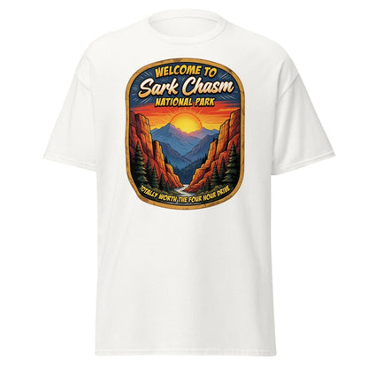Sark Chasm National Park Sarcasm Funny T-Shirt - White - TeeRipple