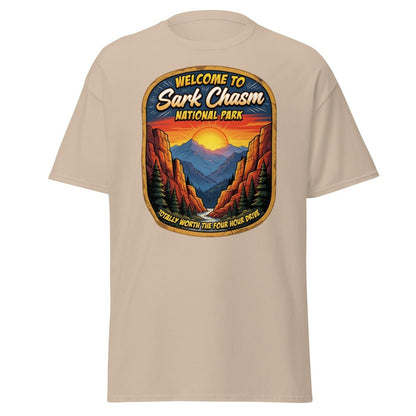 Sark Chasm National Park Sarcasm Funny T-Shirt - Sand - TeeRipple