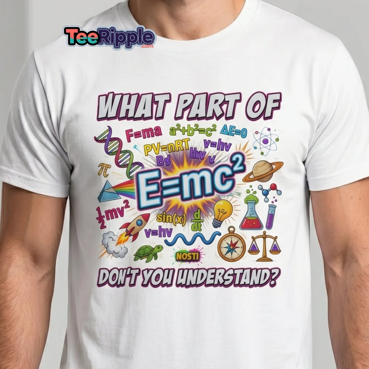 Science Nerd T-Shirt - What Part of Don't You Understand? - Maroon - TeeRipple