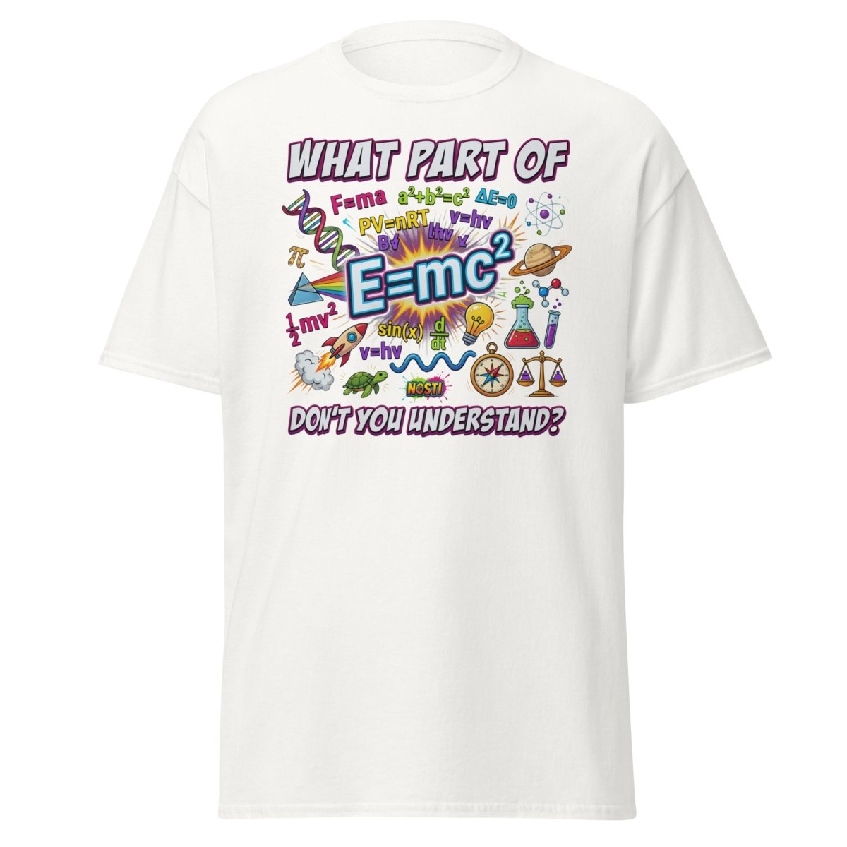 Science Nerd T-Shirt - What Part of Don't You Understand? - White - TeeRipple