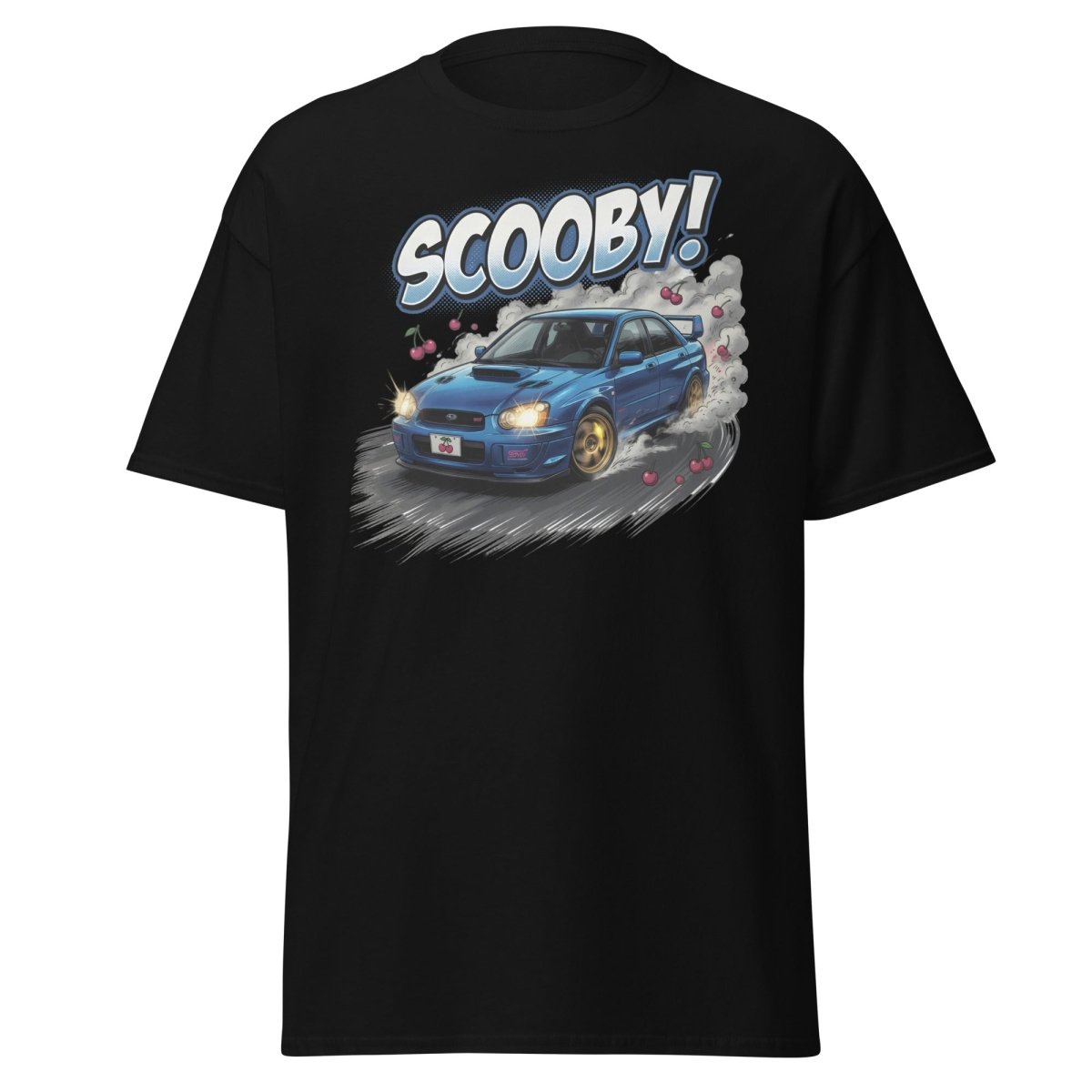 Scooby! Subaru WRX STI Drift T-Shirt – JDM Cherry Bomb Tee - Black - TeeRipple