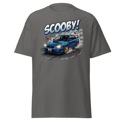 Scooby! Subaru WRX STI Drift T-Shirt – JDM Cherry Bomb Tee - Charcoal - TeeRipple