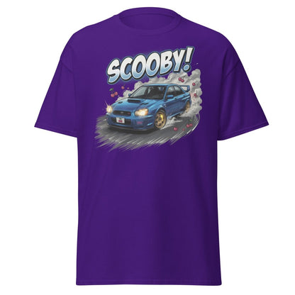 Scooby! Subaru WRX STI Drift T-Shirt – JDM Cherry Bomb Tee - Purple - TeeRipple