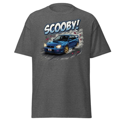 Scooby! Subaru WRX STI Drift T-Shirt – JDM Cherry Bomb Tee - Dark Heather - TeeRipple