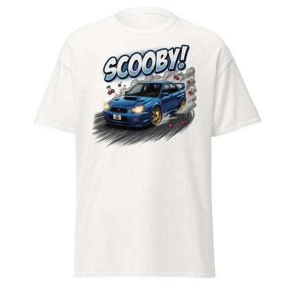 Scooby! Subaru WRX STI Drift T-Shirt – JDM Cherry Bomb Tee - White - TeeRipple