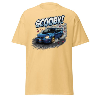 Scooby! Subaru WRX STI Drift T-Shirt – JDM Cherry Bomb Tee - Yellow Haze - TeeRipple