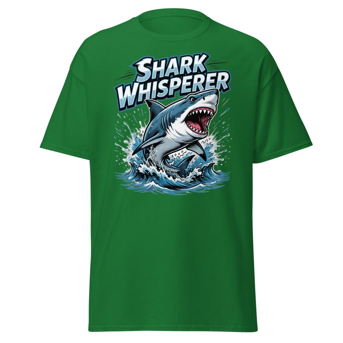 Shark Whisperer T-Shirt - Funny Shark Lover Tee - Turf Green - TeeRipple