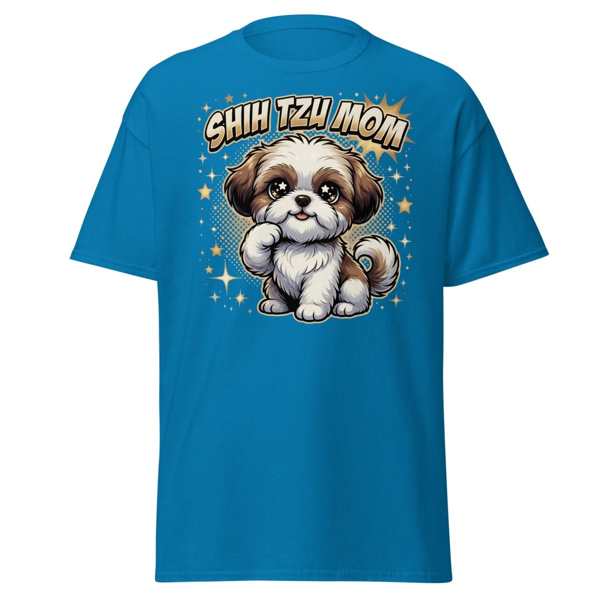 Shih Tzu Mom T-Shirt - Cute Dog Mom Shirt - Sapphire - TeeRipple