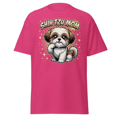 Shih Tzu Mom T-Shirt - Cute Dog Mom Shirt - Heliconia - TeeRipple