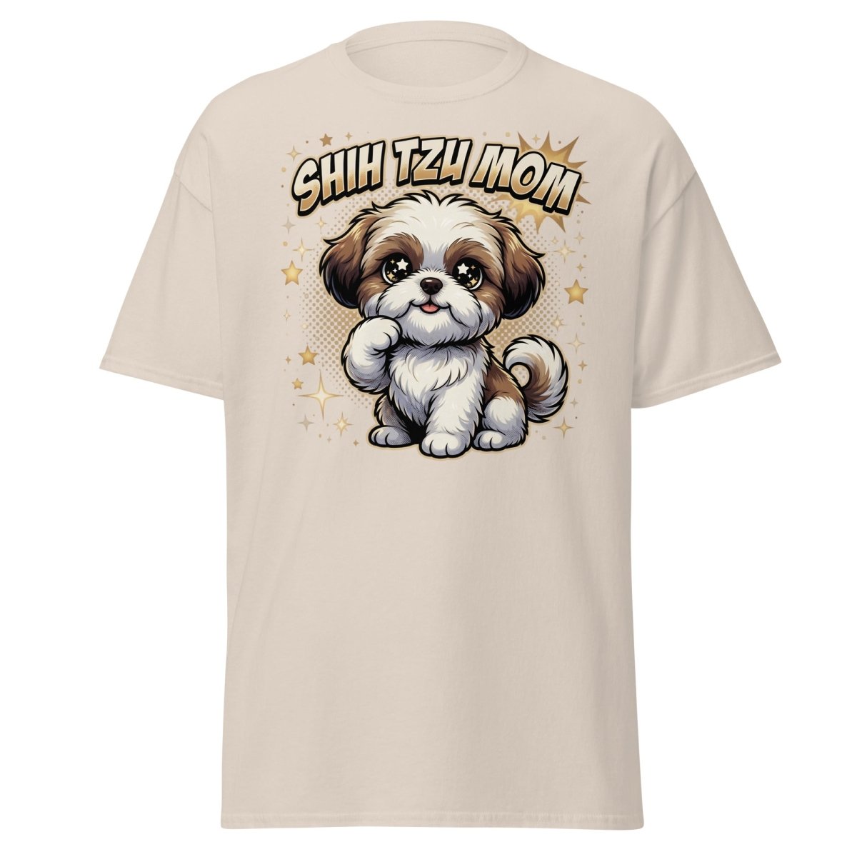 Shih Tzu Mom T-Shirt - Cute Dog Mom Shirt - Natural - TeeRipple