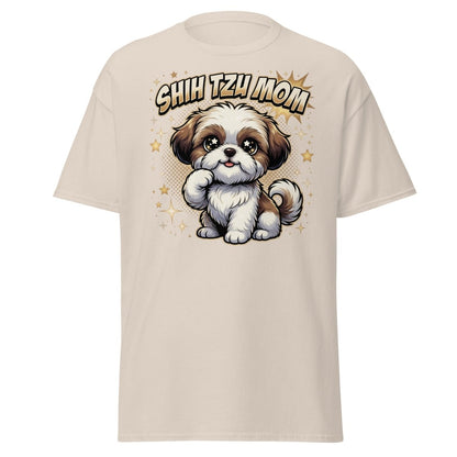 Shih Tzu Mom T-Shirt - Cute Dog Mom Shirt - Natural - TeeRipple