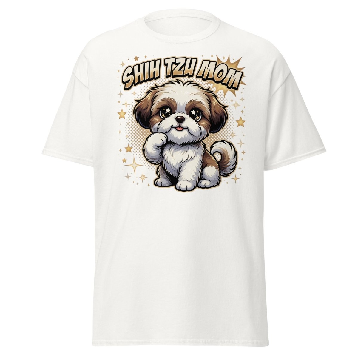 Shih Tzu Mom T-Shirt - Cute Dog Mom Shirt - White - TeeRipple
