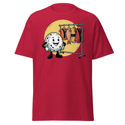 Sushi Roll Model Funny Cartoon T-Shirt - Sushi Fashion Tee - Cardinal - TeeRipple