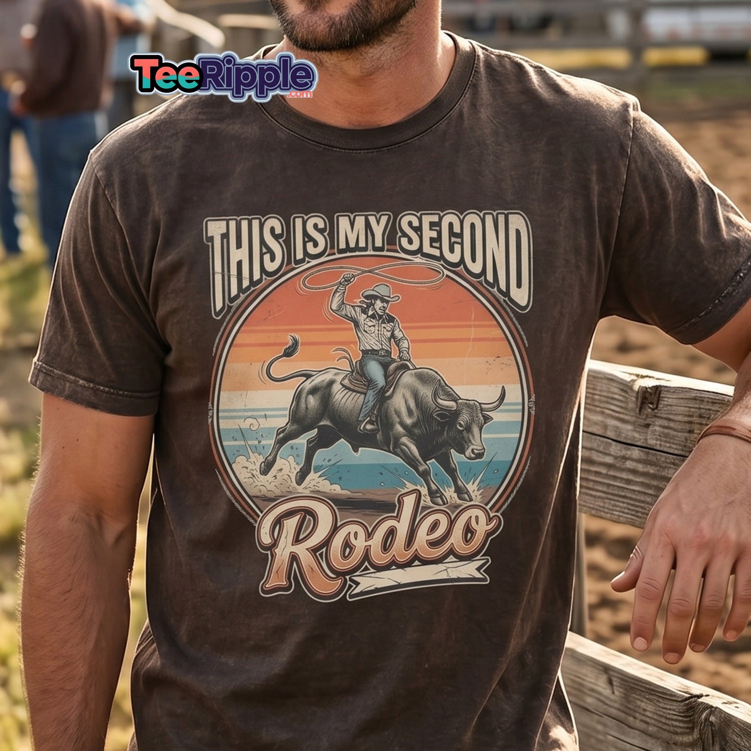 This Is My Second Rodeo T-Shirt - Cowboy Bull Riding Tee