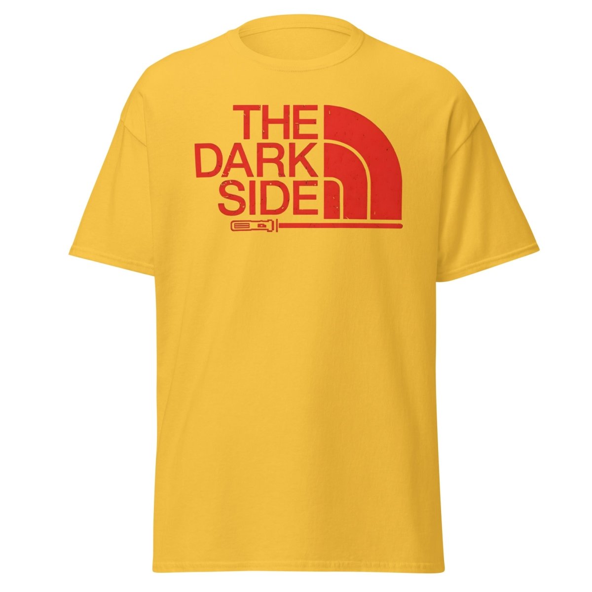 The Dark Side T-Shirt – Bold Red Logo Lightsaber Tee - Daisy - TeeRipple