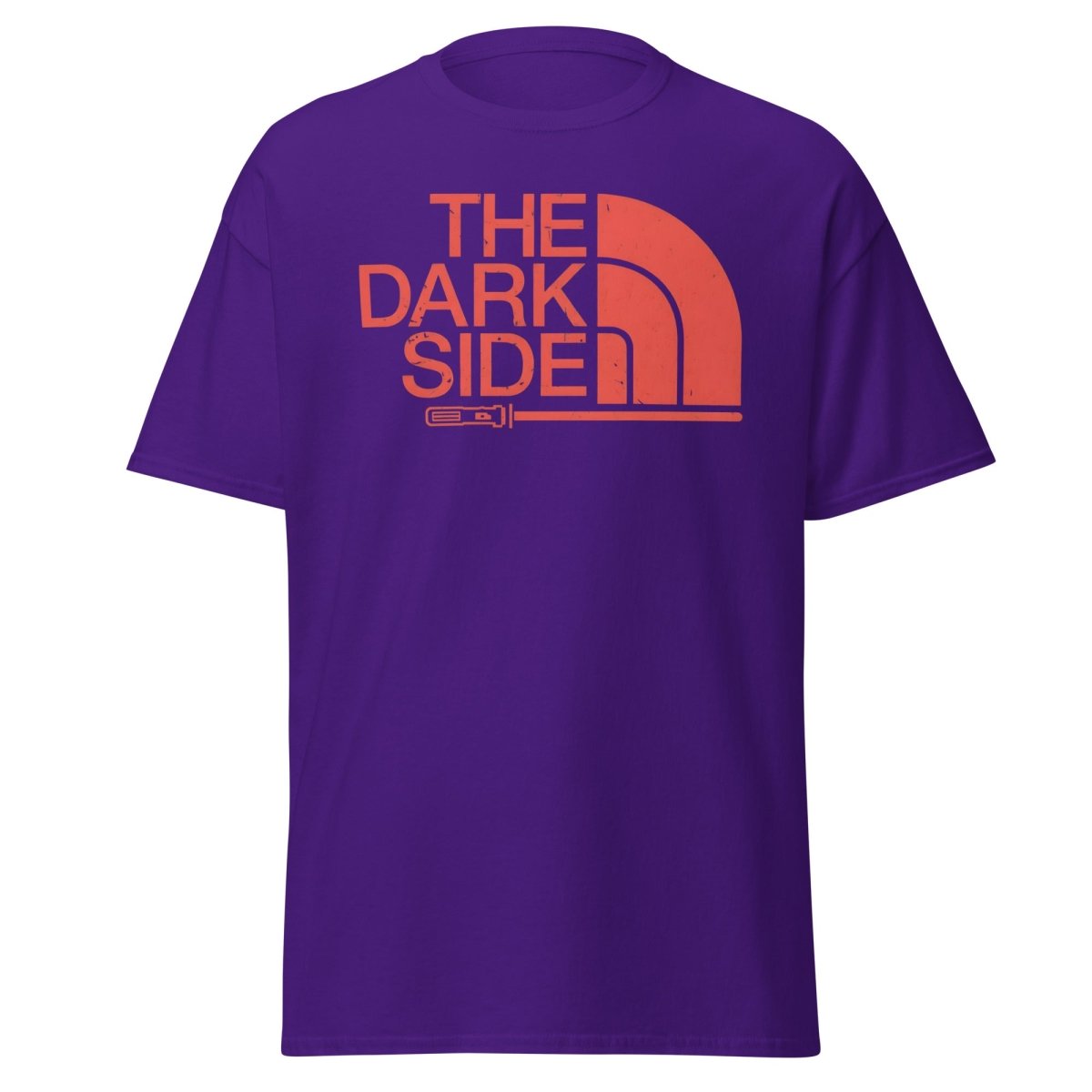 The Dark Side T-Shirt – Bold Red Logo Lightsaber Tee - Purple - TeeRipple