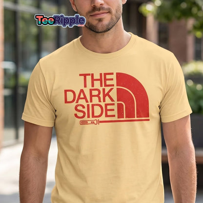 The Dark Side T-Shirt – Bold Red Logo Lightsaber Tee - Maroon - TeeRipple