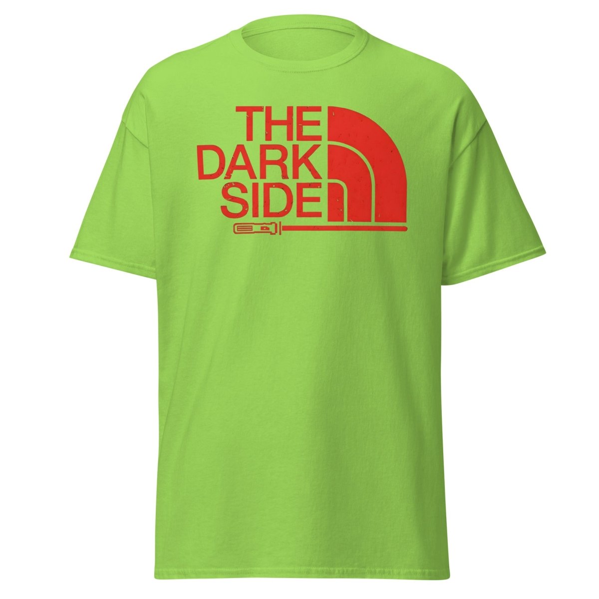 The Dark Side T-Shirt – Bold Red Logo Lightsaber Tee - Lime - TeeRipple