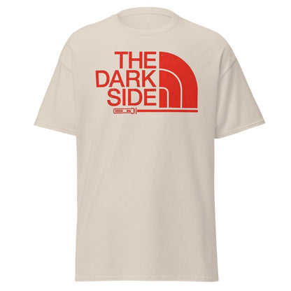 The Dark Side T-Shirt – Bold Red Logo Lightsaber Tee - Natural - TeeRipple