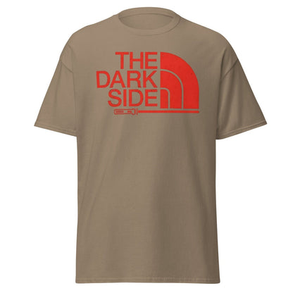 The Dark Side T-Shirt – Bold Red Logo Lightsaber Tee - Brown Savana - TeeRipple