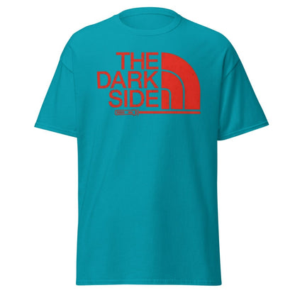 The Dark Side T-Shirt – Bold Red Logo Lightsaber Tee - Tropical Blue - TeeRipple