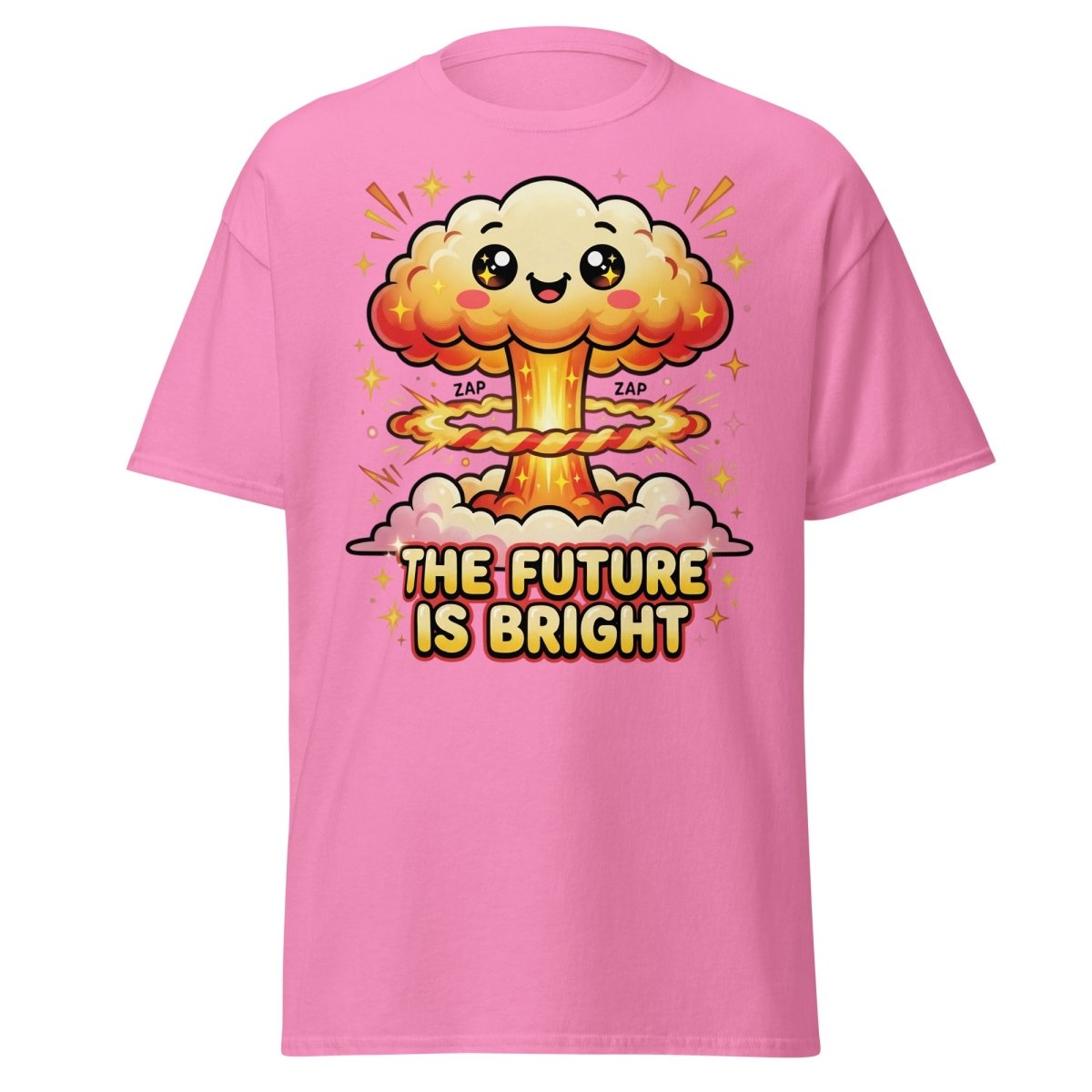 The Future Is Bright Cute Mushroom Cloud T-Shirt - Azalea - TeeRipple