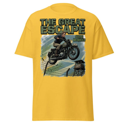 The Great Escape Steve McQueen Motorcycle T-Shirt - Daisy - TeeRipple