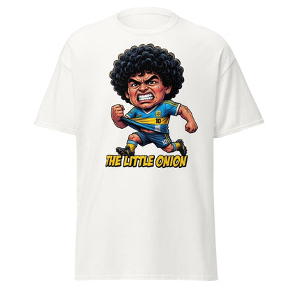 The Little Onion Maradona T-Shirt – Funny Argentina Soccer Tee - White - TeeRipple
