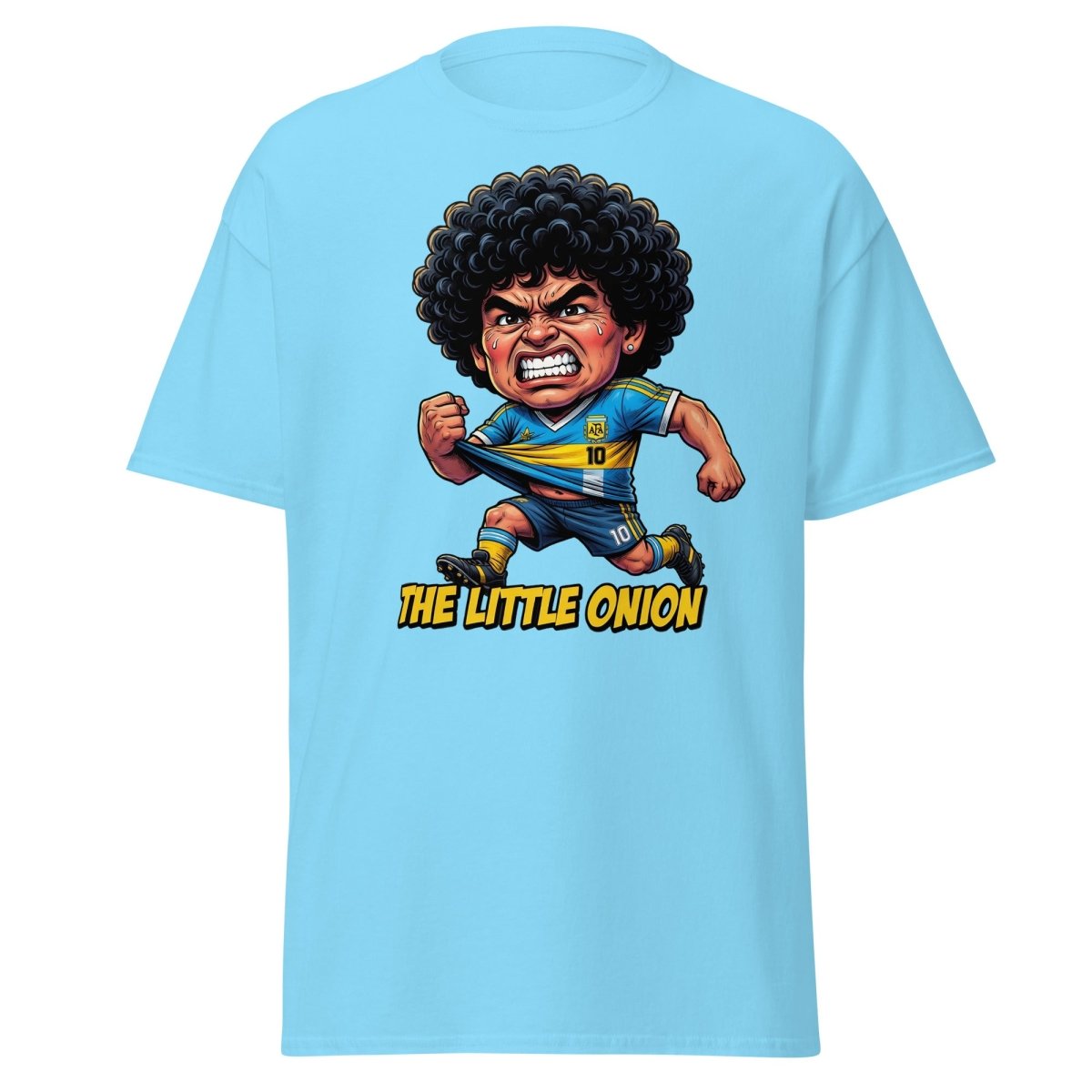 The Little Onion Maradona T-Shirt – Funny Argentina Soccer Tee - Sky - TeeRipple
