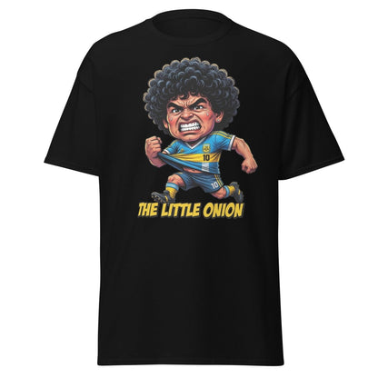The Little Onion Maradona T-Shirt – Funny Argentina Soccer Tee - Black - TeeRipple